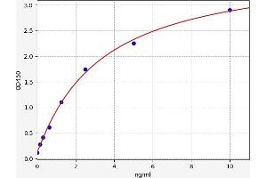 Typical standard curve (Galectin 6 ELISA 试剂盒)