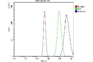 Flow Cytometry analysis of A431 cells using anti-PPP4R1 antibody (ABIN7602911). (PPP4R1 抗体  (C-Term))