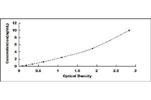 Typical standard curve (CELA2A ELISA 试剂盒)