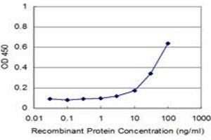 Detection limit for recombinant GST tagged PCBP2 is approximately 3ng/ml as a capture antibody. (PCBP2 抗体  (AA 1-362))