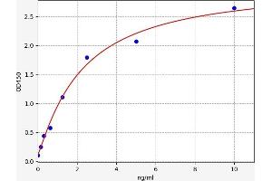 Typical standard curve (SLC27A4 ELISA 试剂盒)
