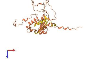 AlphaFold protein structure predicition of Human Recombinant PMS2P11 Protein, UniprotID Q13670