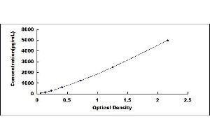 Typical standard curve (IL10RB ELISA 试剂盒)