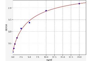 Typical standard curve (Ubiquitin B ELISA 试剂盒)