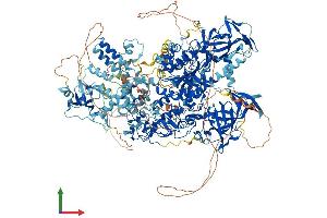 AlphaFold protein structure predicition of Mouse Recombinant Dnmt1 Protein, UniprotID P13864