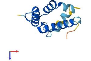 AlphaFold protein structure predicition of Human Recombinant S100A7L2 Protein, UniprotID Q5SY68