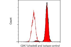 Flow Cytometry (FACS) image for anti-Cyclin-Dependent Kinase 7 (CDK7) (AA 300-346) antibody (ABIN7454008)