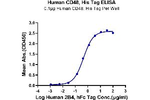 ELISA image for CD48 (CD48) (AA 27-220) protein (His tag) (ABIN7275618)