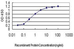 Detection limit for recombinant GST tagged SH3BP4 is approximately 0. (SH3BP4 抗体  (AA 1-110))