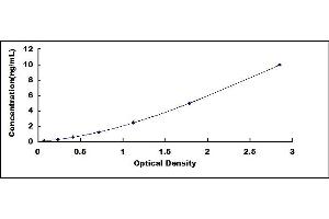 Typical standard curve (Casein alpha S1 ELISA 试剂盒)