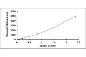 Typical standard curve (beta 2 Defensin ELISA 试剂盒)