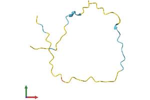 AlphaFold protein structure predicition of Human Recombinant NREP Protein, UniprotID Q16612