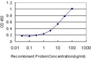 Detection limit for recombinant GST tagged EMILIN1 is approximately 0. (Emilin1 抗体  (AA 1-347))