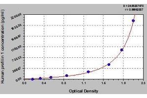 Typical standard curve (PFN1 ELISA 试剂盒)