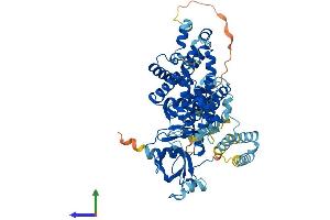 AlphaFold protein structure predicition of Mouse Recombinant Fbxo21 Protein, UniprotID Q8VDH1