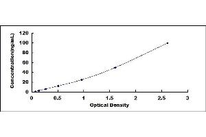 Typical standard curve (FBLN3 ELISA 试剂盒)