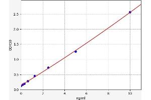 Typical standard curve