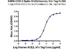 ELISA image for SARS-CoV-2 Spike S1 (Deltacron) protein (His tag) (ABIN7274390)