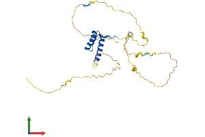 AlphaFold protein structure predicition of Mouse Recombinant Gsx1 Protein, UniprotID P31315
