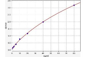 Typical standard curve (IgG1 ELISA 试剂盒)