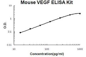 Mouse VEGF PicoKine ELISA Kit standard curve (VEGF ELISA 试剂盒)
