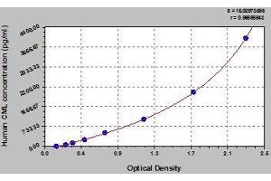 Typical standard curve (Carboxy Methyl Lysine ELISA 试剂盒)