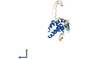 AlphaFold protein structure predicition of Mouse Recombinant Rgs20 Protein, UniprotID Q9QZB1