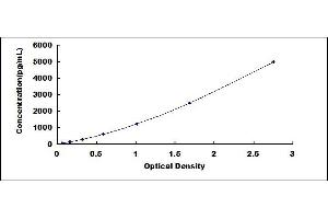 Typical standard curve (Ghrelin ELISA 试剂盒)