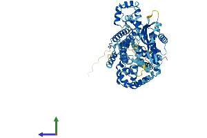 AlphaFold protein structure predicition of Mouse Recombinant Epm2aip1 Protein, UniprotID Q8VEH5 (EPM2AIP1 Protein (AA 1-606) (His tag))