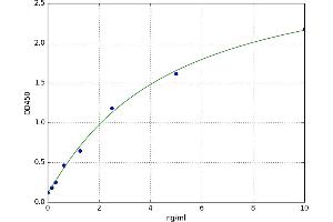 A typical standard curve (VIPR2 ELISA 试剂盒)