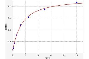 Typical standard curve (ARHGDIA ELISA 试剂盒)