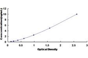 Typical standard curve (IL11RA ELISA 试剂盒)