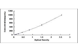 Typical standard curve (CXCL13 ELISA 试剂盒)