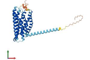 AlphaFold protein structure predicition of Human Recombinant FFAR3 Protein, UniprotID O14843
