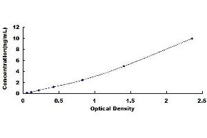 Typical standard curve
