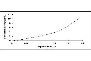 Typical standard curve (s100a4 ELISA 试剂盒)