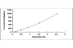 Typical standard curve (Nerve Growth Factor ELISA 试剂盒)