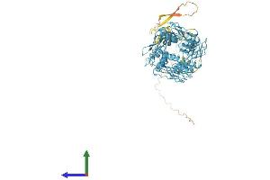 AlphaFold protein structure predicition of Human Recombinant ZNF573 Protein, UniprotID Q86YE8