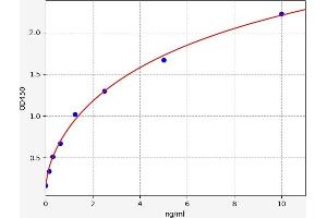 Typical standard curve (NME1 ELISA 试剂盒)