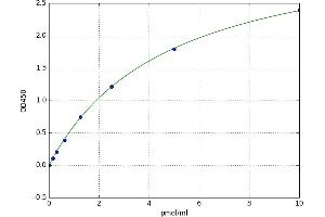 A typical standard curve (NRN1 ELISA 试剂盒)
