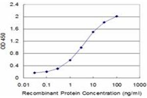 Detection limit for recombinant GST tagged GLRA1 is approximately 0. (GLRA1 抗体  (AA 121-220))