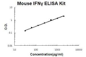 Mouse IFN gamma PicoKine ELISA Kit standard curve (Interferon gamma ELISA 试剂盒)
