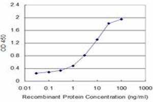Detection limit for recombinant GST tagged FAS is approximately 0. (FAS 抗体  (AA 20-119))