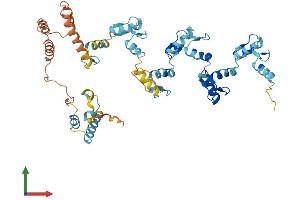 AlphaFold protein structure predicition of Human Recombinant ZNF716 Protein, UniprotID A6NP11