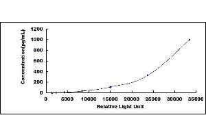 Typical standard curve