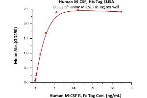ELISA image for Colony Stimulating Factor 1 (Macrophage) (CSF1) (AA 33-255) (Active) protein (His tag) (ABIN6253718)