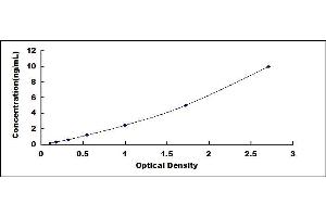 Typical standard curve (IL23R ELISA 试剂盒)