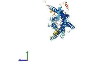 AlphaFold protein structure predicition of Human Recombinant LPAR3 Protein, UniprotID Q9UBY5