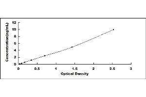 Typical standard curve (CBLN1 ELISA 试剂盒)