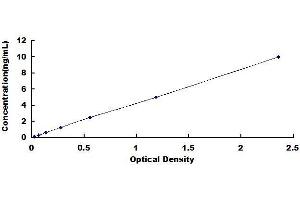 Typical standard curve (Osteocalcin ELISA 试剂盒)